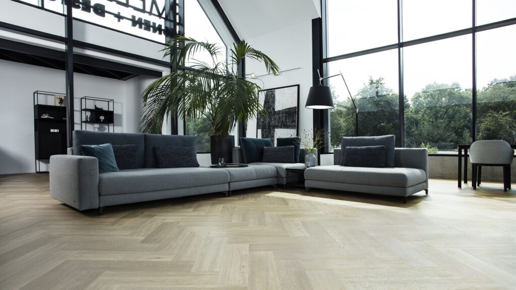 Moderne visgraat - PVC vloeren - visgraatvloer - De Paal Parket