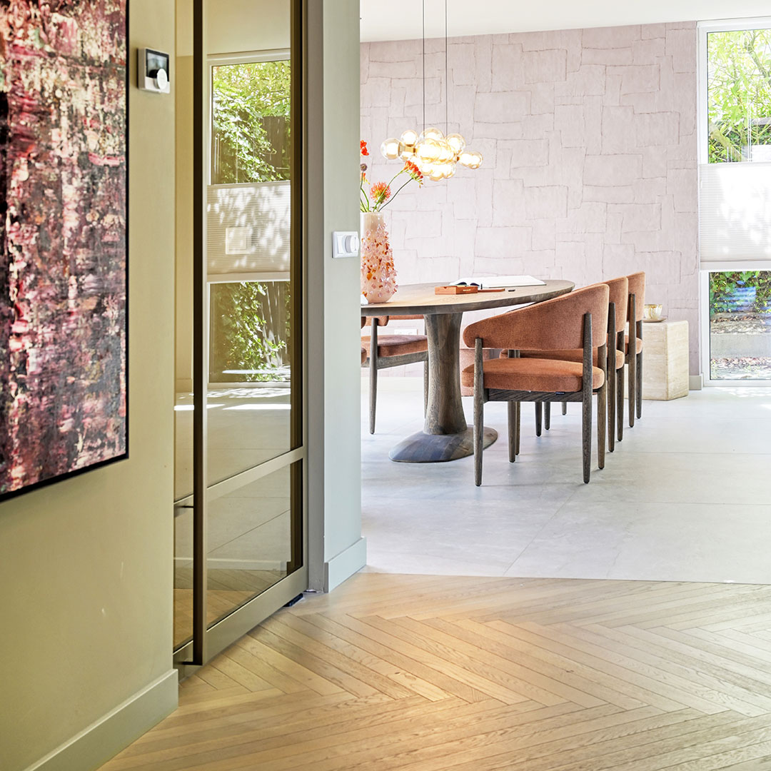 Smalle visgraat - Houten Design Vloer - De Paal